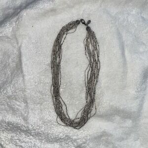 Gorgeous Neroleone Murano glass Necklace Made In italy Multi strand Excellent